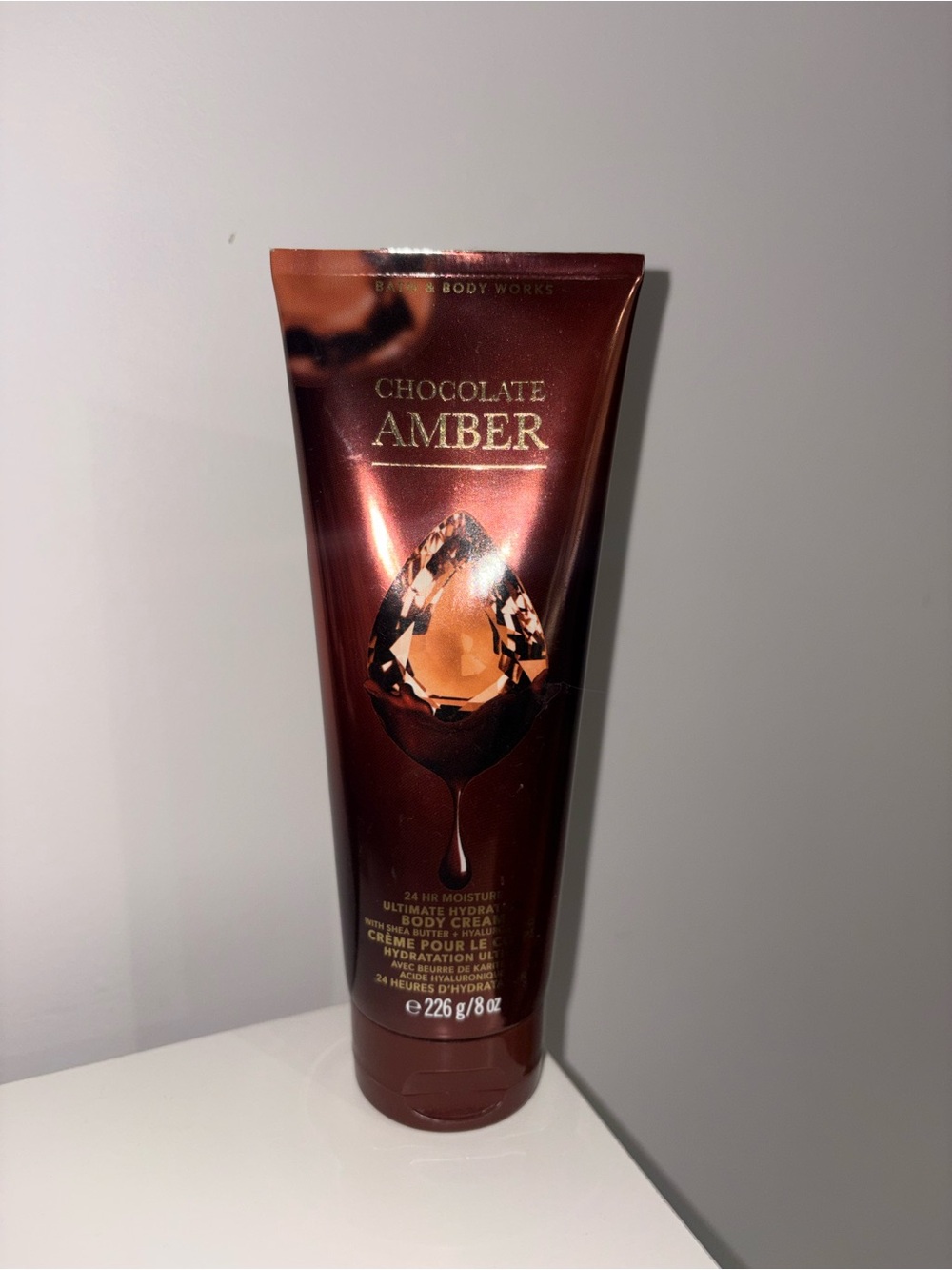 Bath & Body Works Chocolate Amber Body Cream - Shimmery Bronze Brown